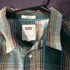 Levi's Men's Multicolor Plaid Shirt long sleeve